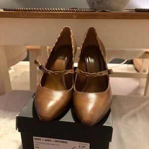 Hobbs Tan Leather Heels for Women